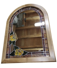 Miroir au cadre cintré