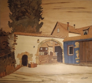 Maison au joli porche