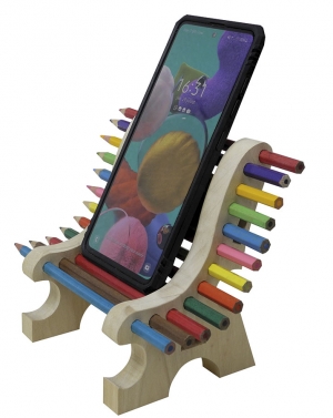 Petit banc “crayons”