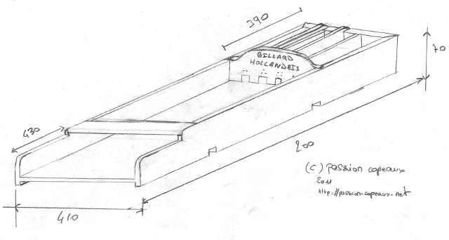 billard hollandais - plan et mesures  Billard hollandais, Jeux à fabriquer  en bois, Jeux en bois